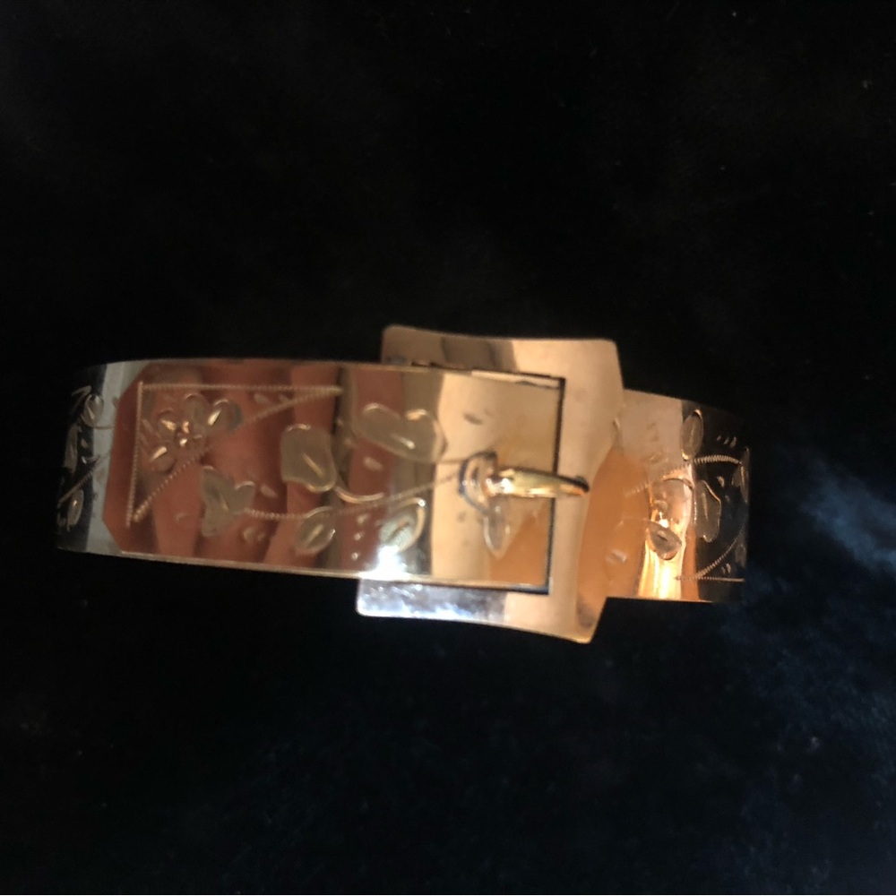 Victorian gold filled buckle bracelet - Picture 2 of 16
